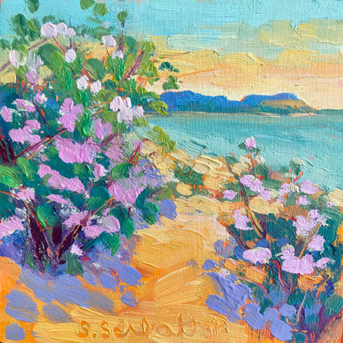 Hidden Oasis Painting by Stephanie Schlatter