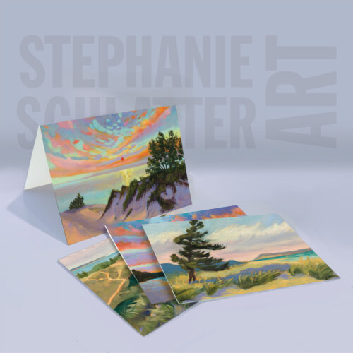 Sleeping Bear Dunes Series 5 Notecards by Stephanie Schlatter