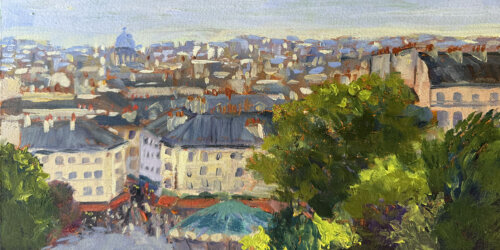 Montmartre Painting by Stephanie Schlatter