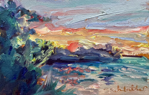 Sunset Splendor Painting by Stephanie Schlatter