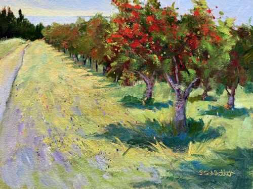 Cherry Season Painting by Stephanie Schlatter