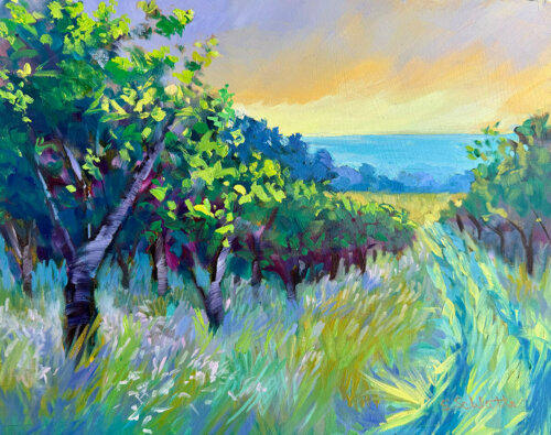 Orchard Sanctuaries Painting by Stephanie Schlatter