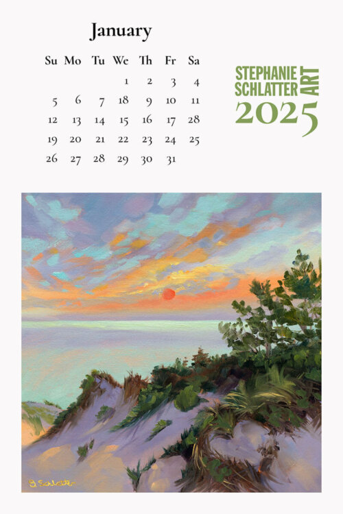 Stephanie Schlatter Art 2025 calendar poster