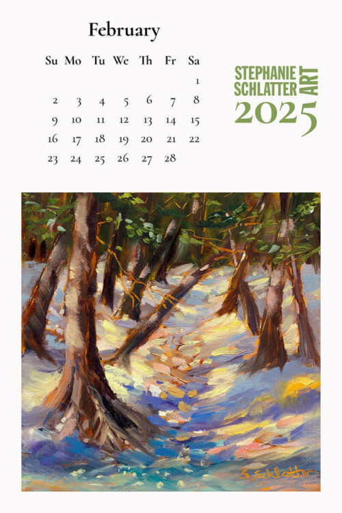 Stephanie Schlatter Art 2025 calendar poster