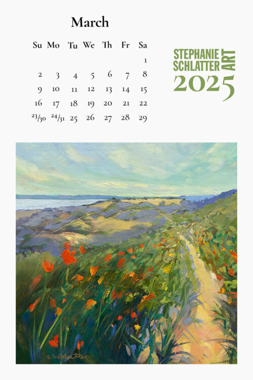 Stephanie Schlatter Art 2025 calendar poster