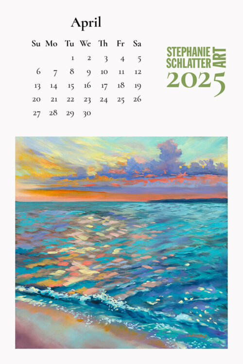 Stephanie Schlatter Art 2025 calendar poster