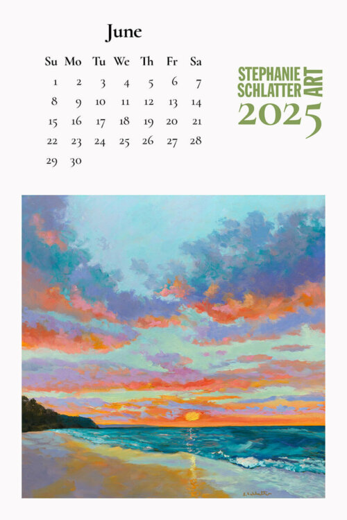 Stephanie Schlatter Art 2025 calendar poster