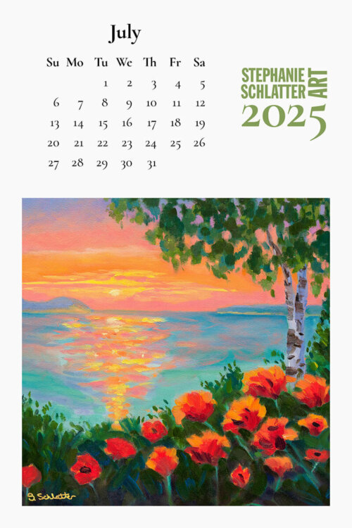 Stephanie Schlatter Art 2025 calendar poster