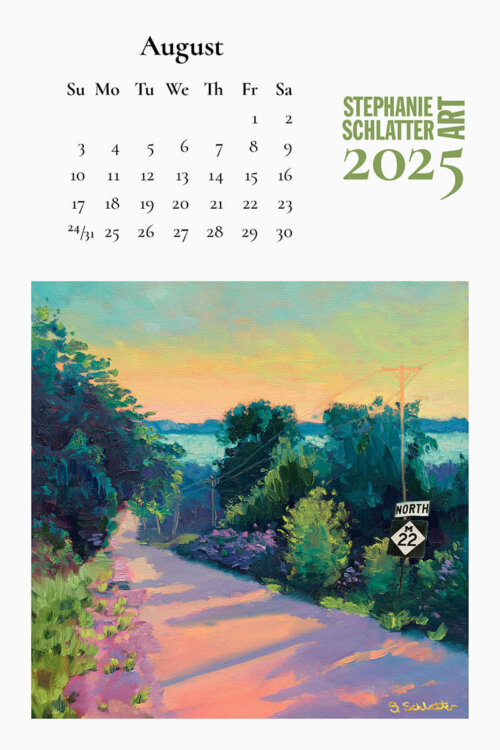 Stephanie Schlatter Art 2025 calendar poster