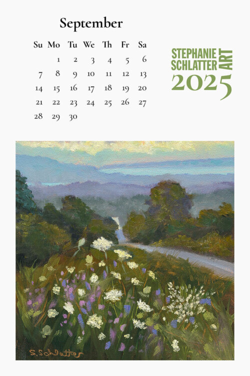 Stephanie Schlatter Art 2025 calendar poster