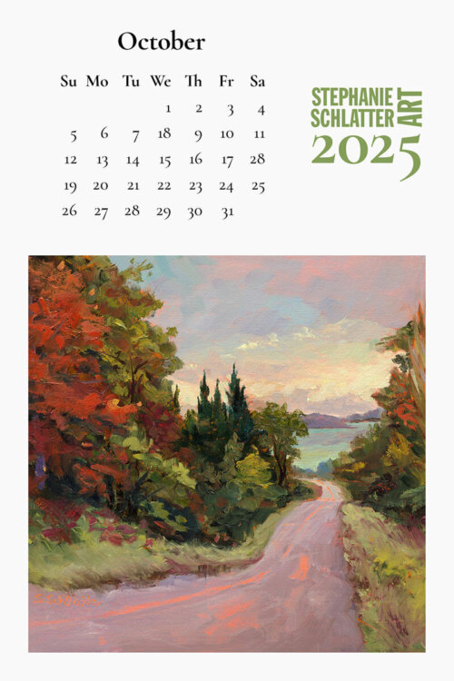 Stephanie Schlatter Art 2025 calendar poster