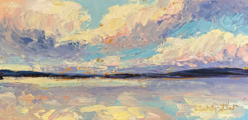 Cloudscape Painting by Stephanie Schlatter