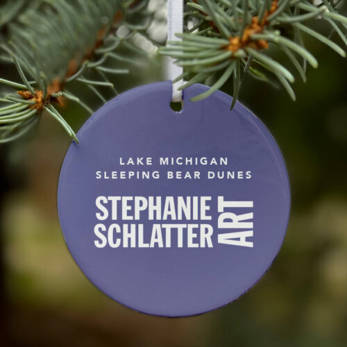 Lake Michigan Breathtaking View ornament by Stephanie Schlatter