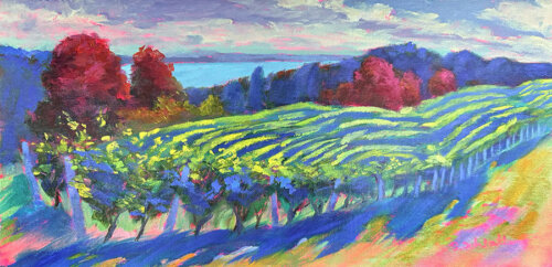 Sunkissed Harvest Painting by Stephanie Schlatter